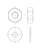 Skizze mutter scheibe sketch nut washer din934