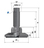 Skizze stellfuss sketch levelling mount jcmhd100c st