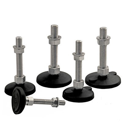 Maschinenfüße - Gelenkfüße mit Anti-Slip-Platte KF(B) N